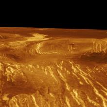 3D Perspective View of Idem-Kuva Corona on Venus