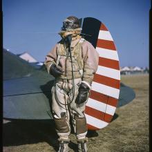 Rudy Arnold Photograph of Lt. Gilbert L. Meyers in Flight Gear