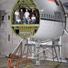 America by Air - Boeing 747 Forward Fuselage Installation