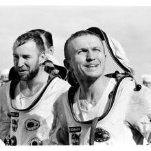 Astronauts Frank Borman & Jim Lovell After the Gemini VII Mission