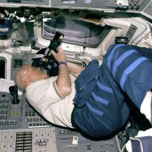 Glenn Photographs from Flight Deck