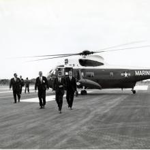 President John F. Kennedy and Sikorsky Helicopter