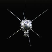 Replica of the Vanguard 1 Satellite on Display