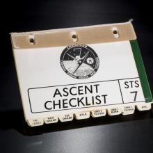 Sally Ride's Ascent Checklist