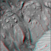 3-D Anaglyph of Inverted Riverbed