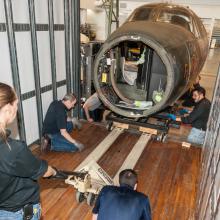  Moving the Martin B-26B Marauder <em>Flak-Bait</em>'s Forward Fuselage