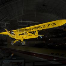 Piper J-3 Cub is made up of a Fuselage and steel tube with a fabric cover.