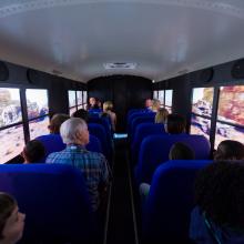 Students on Mars Experience bus