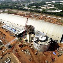 Udvar-Hazy Center Aerial View - 75% complete