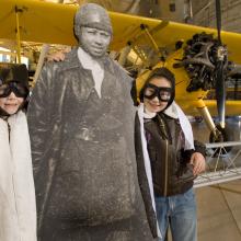 Dressing like Bessie at the Udvar-Hazy Center