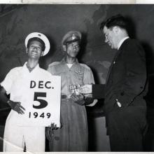 Lanphier and two local officials in Bangkok