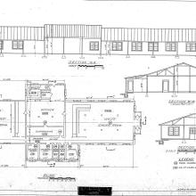 White and black floor plan. 