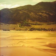 Filtered landscape of the Great Sand Dunes in Colorado