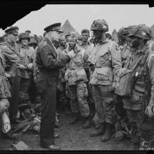 Eisenhower with 101st Airborne Divison