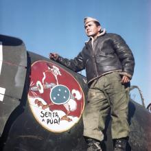 Republic P-47D Thunderbolt of the Brazilian 1st Fighter Group during their deployment to northern Italy in 1945