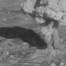 Italy explodes after being hit by Brazilian P-47s