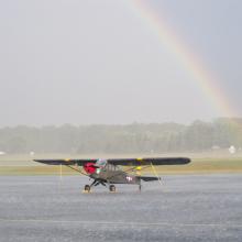 L-2 surrounded by a rainbow