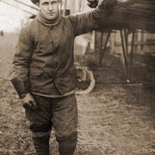 Peruvian aviator and engineer Jorge Chavez.