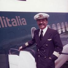 man in airline captain uniform