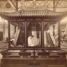 Silks and other wares on display in theExhibition.