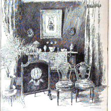 An illustration of Gaston Tissandier apartment, from McClure’s Magazine