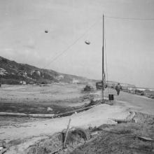 Barrage Balloon Over Omaha Beach Cemetery