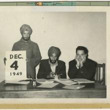 Original Photo Lanphier with two men in Delhi