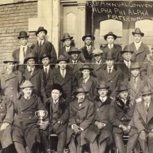 Rows of men, members of Alpha Phi Alpha