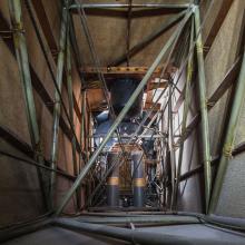 A photographer from inside the Spirit of St. Louis