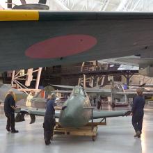 Museum preservation and restoration specialists at the Steven Udvar Hazy center