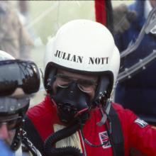 Julian Nott in Helmet