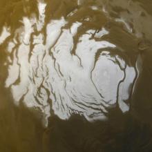 South Polar cap of Mars in summer 2000