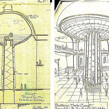 drawings of proposed planetariums 