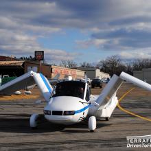 The Transition airplane unfolding