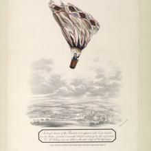 Illustration from William Upcott's Scrapbook of Early Aeronautica