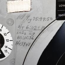 Markings on Apollo 11 capsule