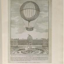 Illustration from William Upcott’s Scrapbook of Early Aeronautica