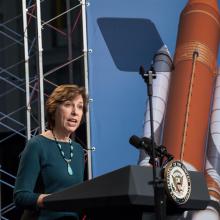 Dr. Ellen Ochoa, Director of the Johnson Space Center, 2017. 