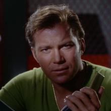 James T. Kirk, played by William Shatner, in Star Trek: The Original Series (1966).