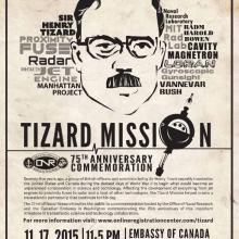 Poster advertising Tizard Mission commemoration