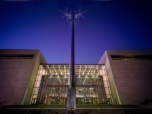 Exterior view of the Smithsonian’s National Air and Space Museum in Washington, DC