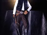 Han Solo’s costume, pictured in the Star Wars: The Magic of Myth exhibition.