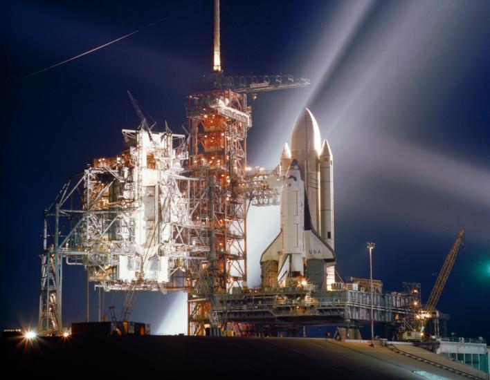 Columbia Space Shuttle on launch pad