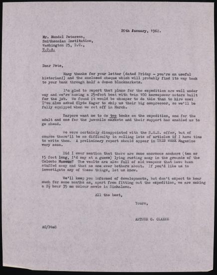 Typewritten letter 