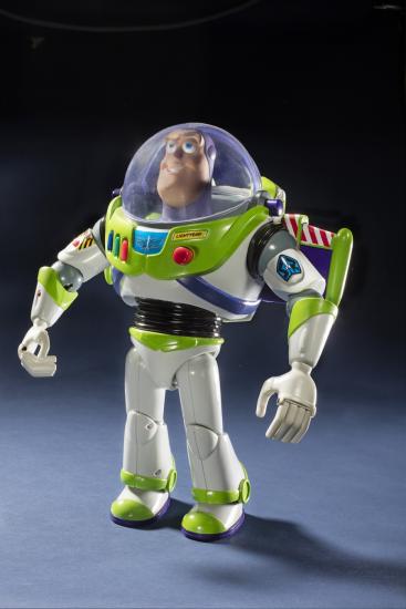 A plastic toy depicting an astronaut.