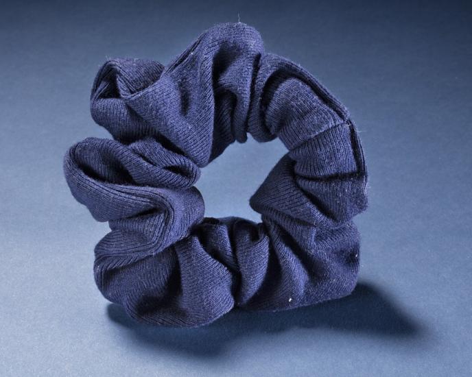 A cloth scrunchie.