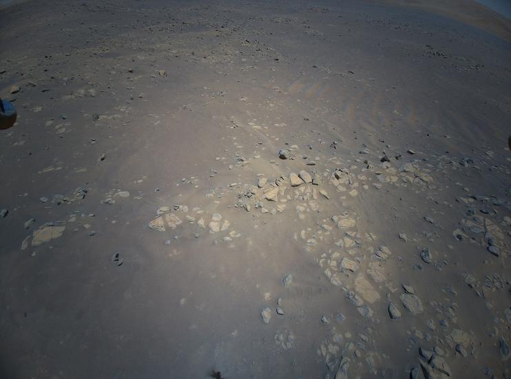 Aerial image of a rocky surface.