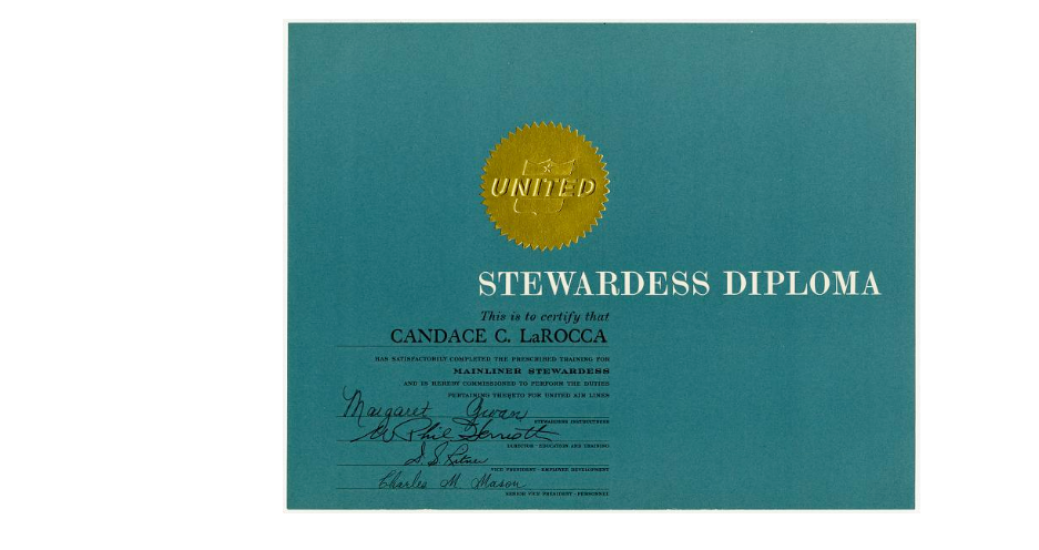 A diploma stamped "United"