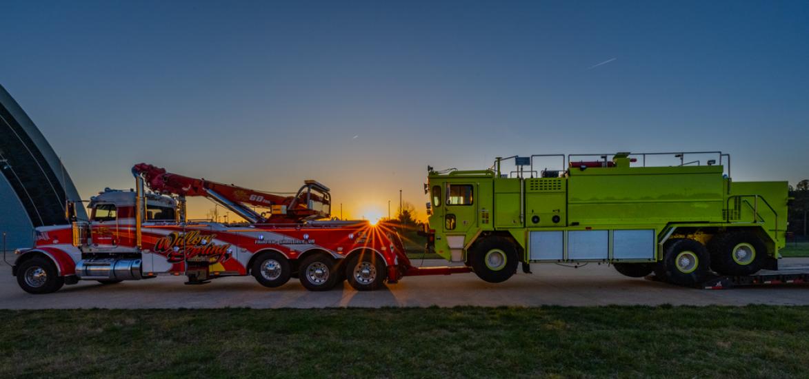 Foam 331 arrives at the Udvar-Hazy Center on April 10, 2023