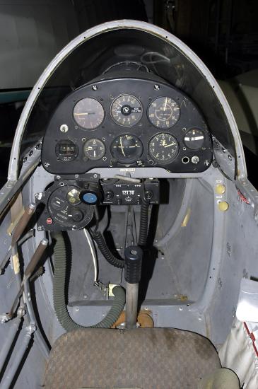 The controls of an aircraft from the pilot's perpective.